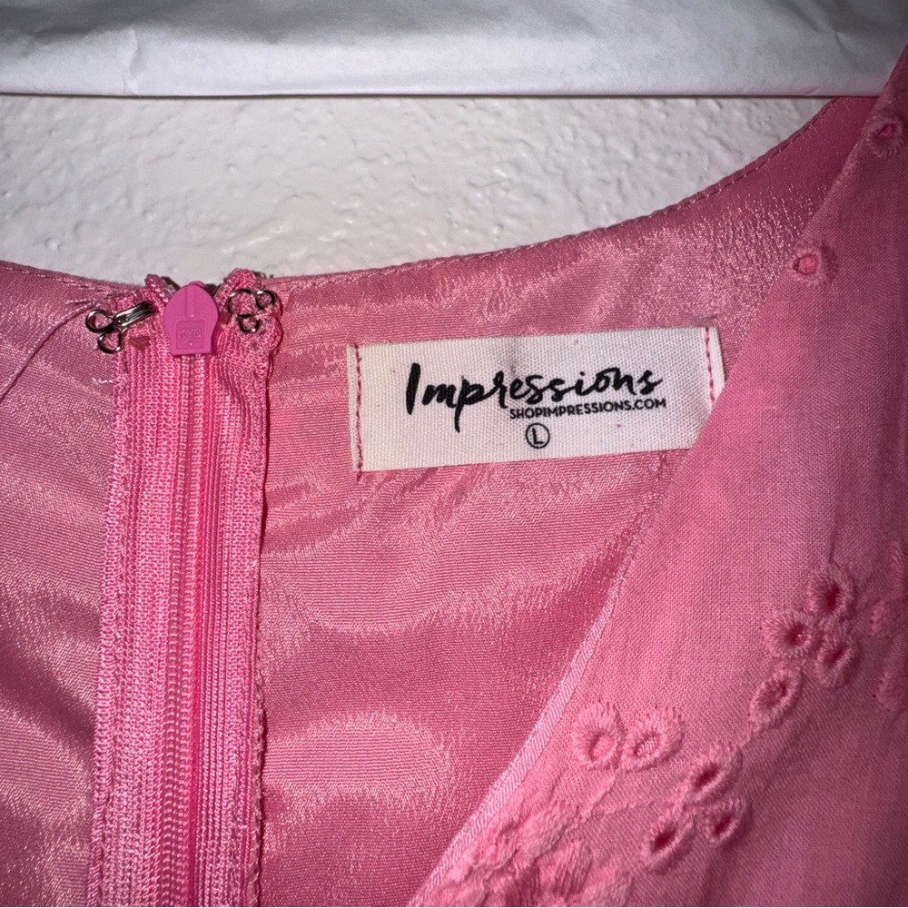 Impressions Write It Down Eyelet Dress. - Picture 5 of 6